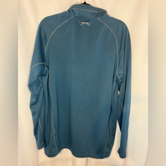 Slazenger Men’s Blue Golf Quarter-Zip Pullover - Picture 2 of 4
